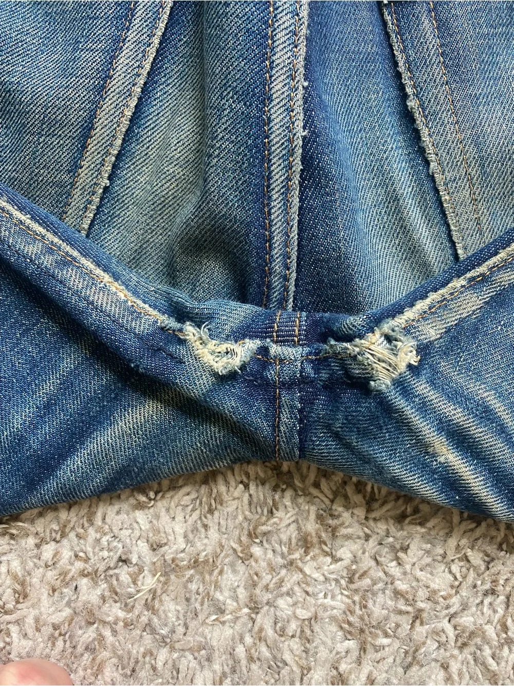 2008 APC Petit Standard Selvedge Japanese Denim Jeans. Incredible Fades!